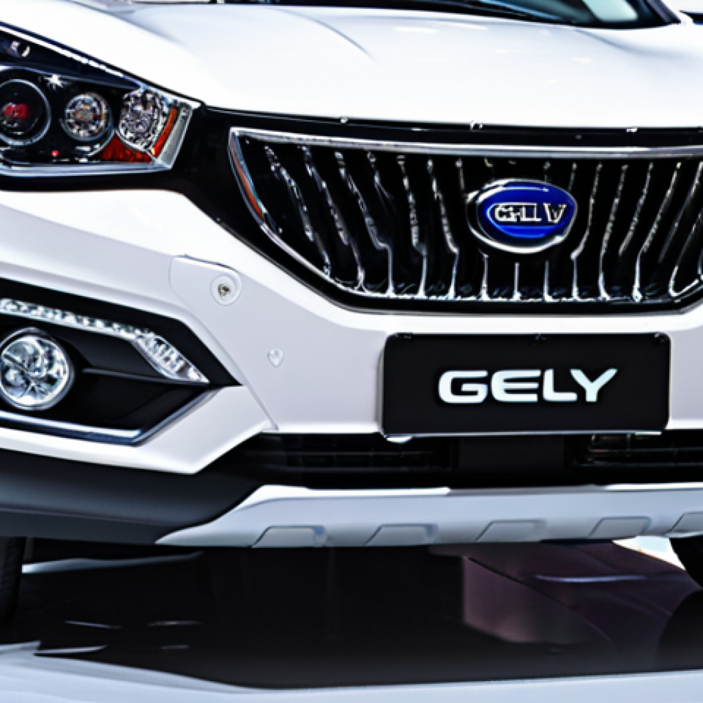 **Prompt:** "A powerful, detailed close-up of a Geely HaoYue's engine and wheels, subtly illustrating its motor displacement and performance. Simultaneously, advanced safety features like illuminated sensors for collision avoidance and a prominent anti-theft system light are integrated into the car's design. The vehicle appears modern and robust, emphasizing technology and security, hinting at their impact on insurance premiums. Realistic, automotive photography style."
